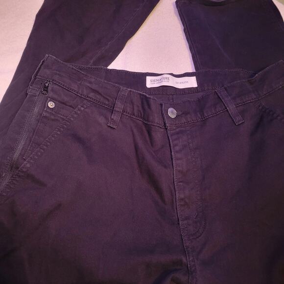 Levis Signature Mens Black S67 Jeans Athletic Straight Leg 34 X34 Zipper Pocket - Picture 5 of 9